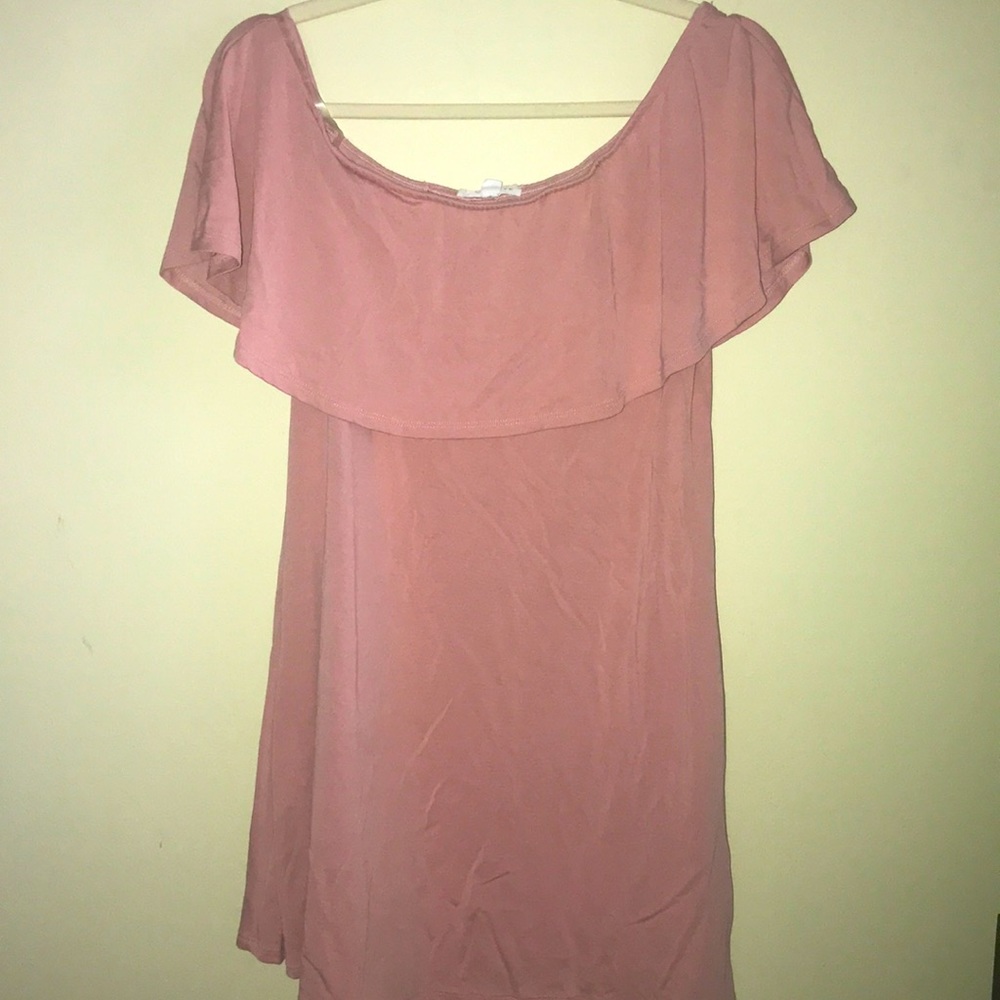 Socialite plush pink mini dress size small